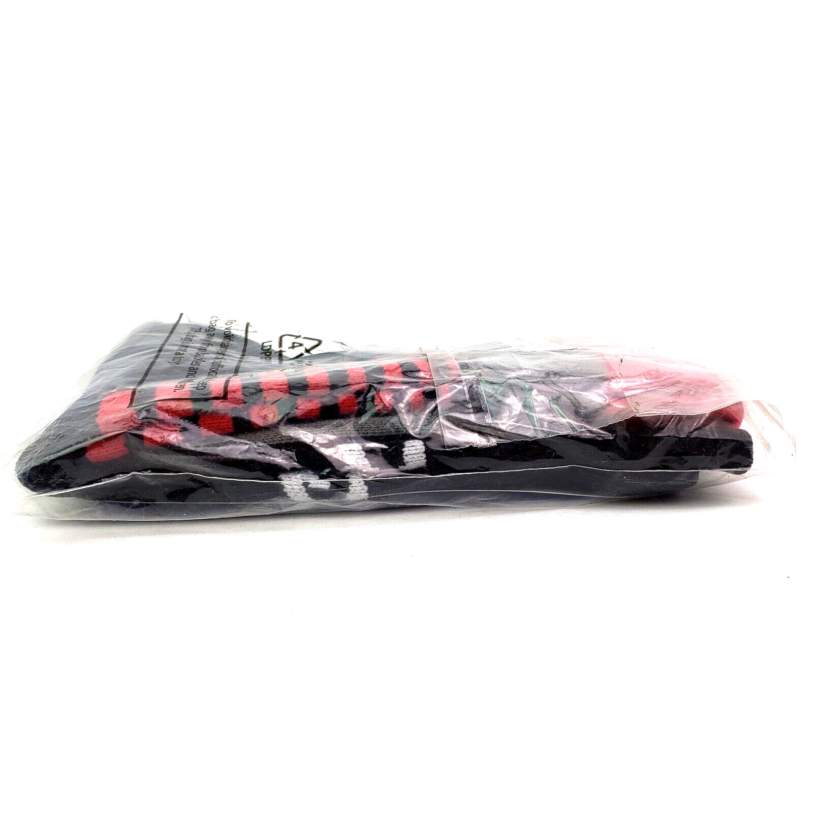 Rymora Mens Size S 4-7.5 Black Red Cushioned Compression Socks 1 Pair