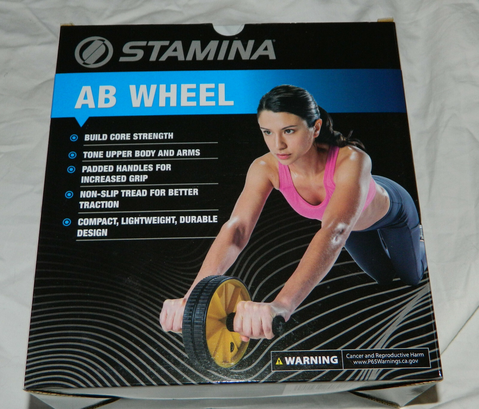 New Stamina Brand Dual Wheel Exercise AB Wheel with Packaging