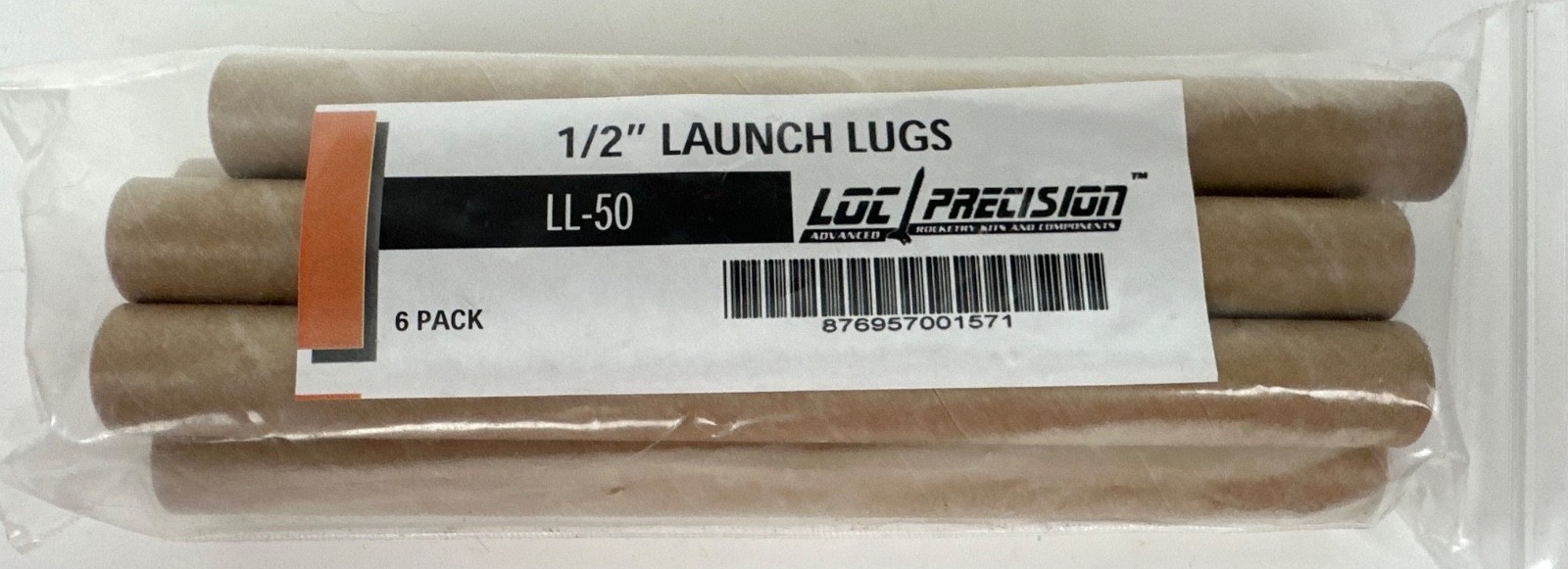 LOC Precision 1/2" Launch Lugs LL-50  6 Pack