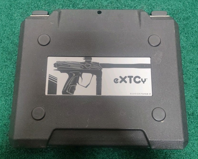 GoG eXTCy Paintball Marker Gun Red/Black Electronics & Solenoid Tested - w/ Case