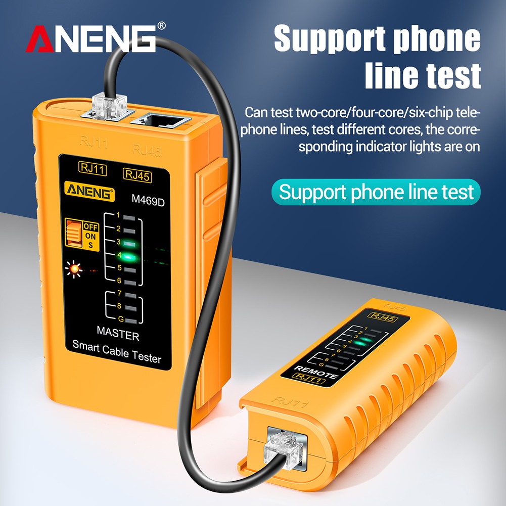 Cable lan tester Network Cable Tester RJ11 RJ45 RJ12 CAT5 UTP LAN Cable Tester