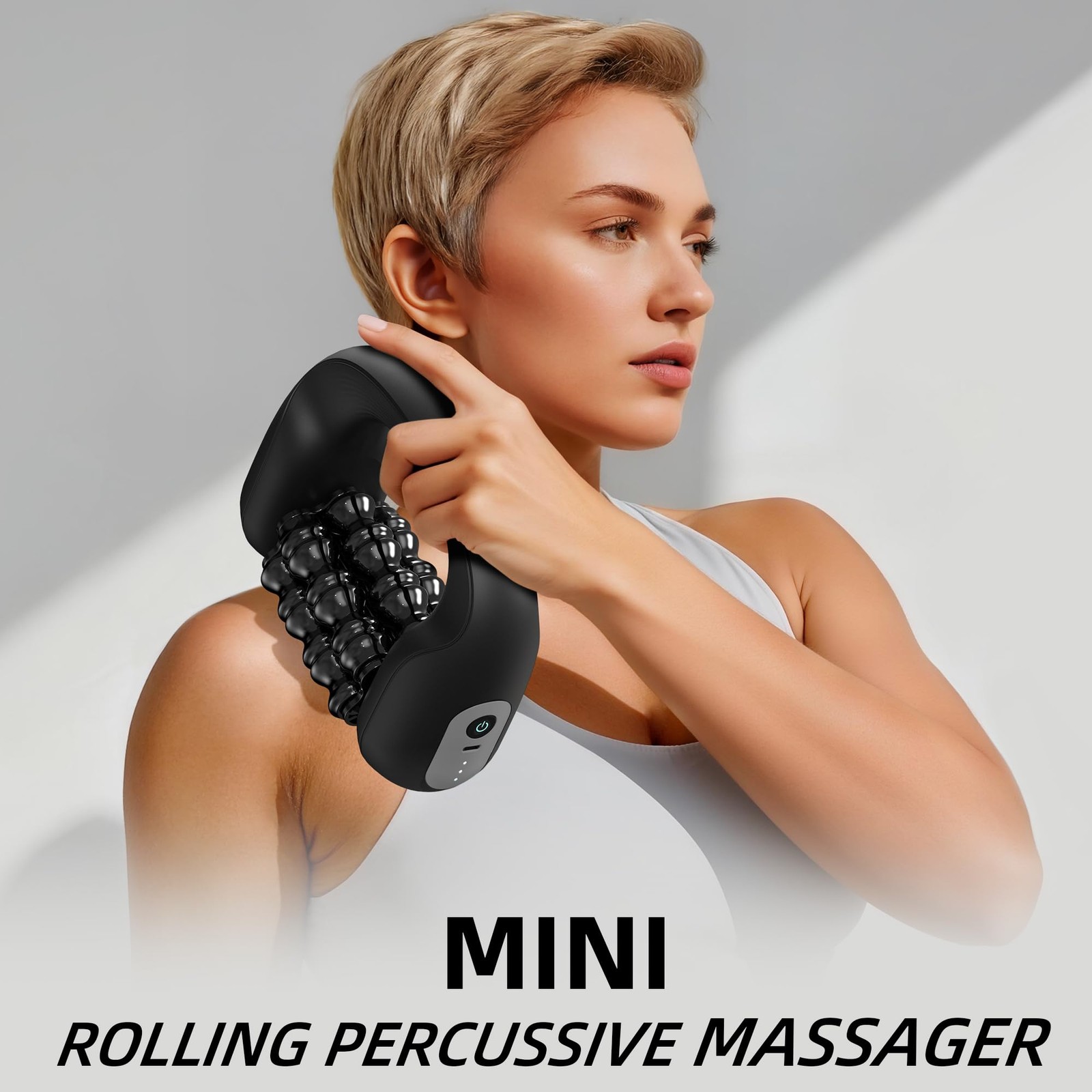 MODILIC Electric Muscle Roller for Post-Workout Recovery, Deep Rolling Black