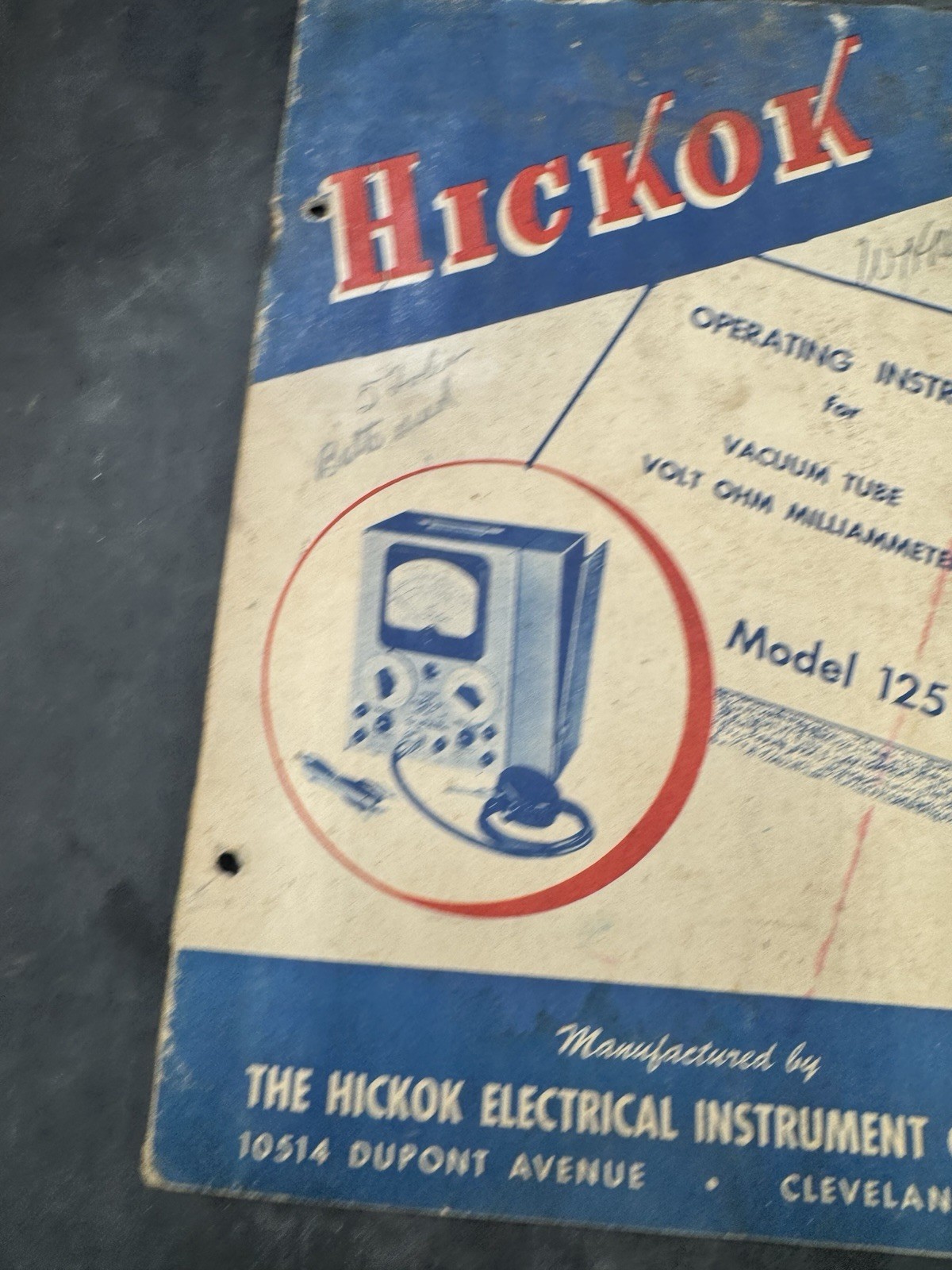 Hickok Model 125 Operating Instructions
