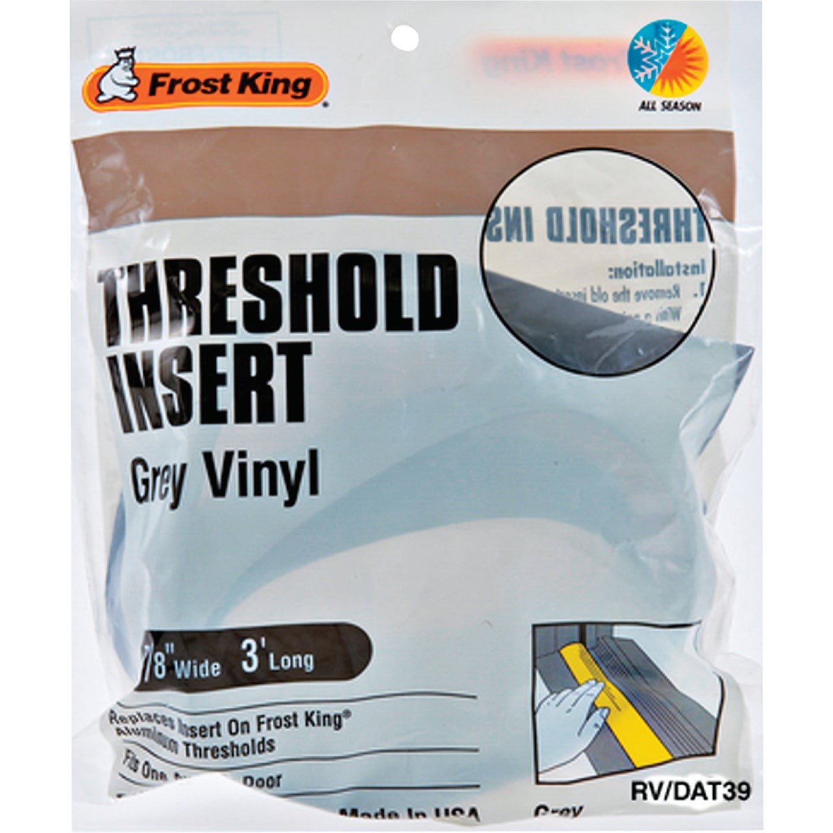 Frost King 36 In. L Threshold Insert RV/DAT39 Frost King RV/DAT39 1-1/8 In. W. x