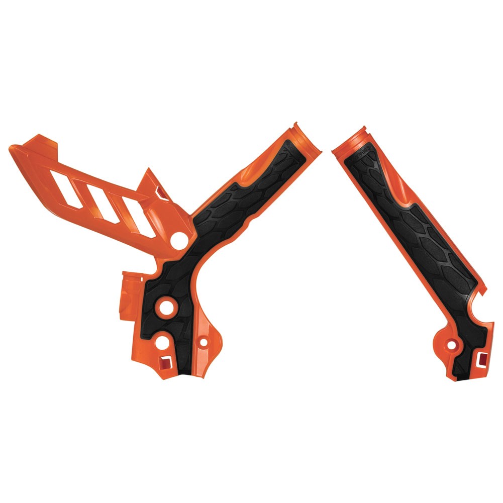 Acerbis X-Grip Frame Guards Orange/Black For KTM 450 XC-F 2013-2015