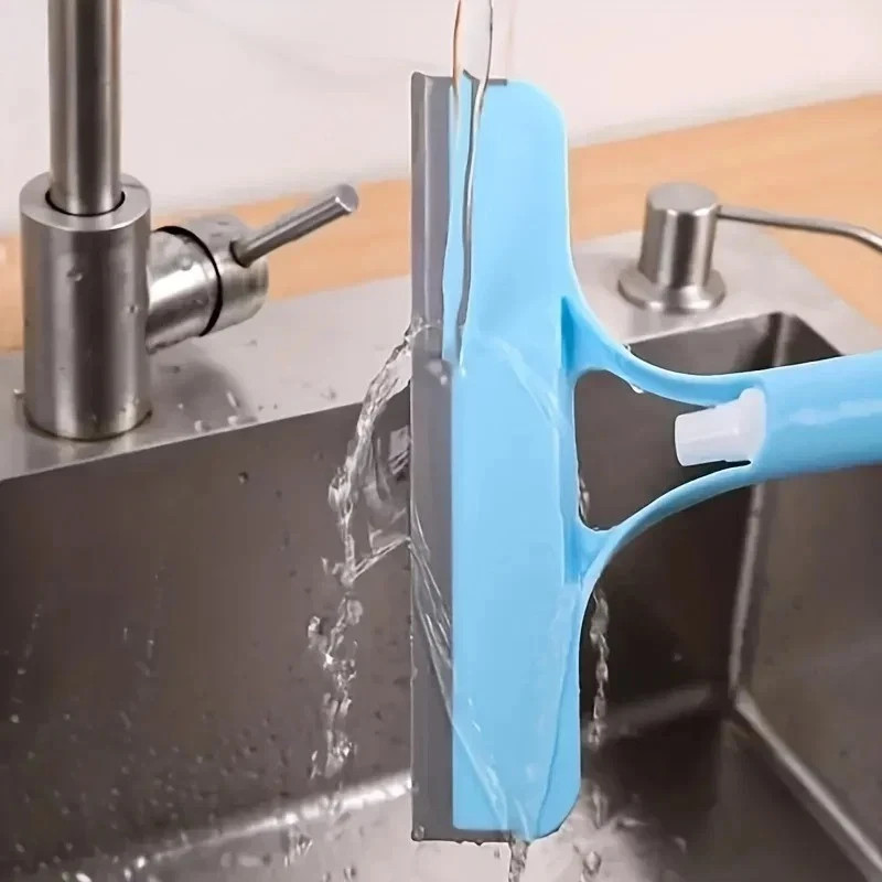 3 in 1 Window Cleaning Squeegee Multi Function Glass Mirror Wiper with Spray.