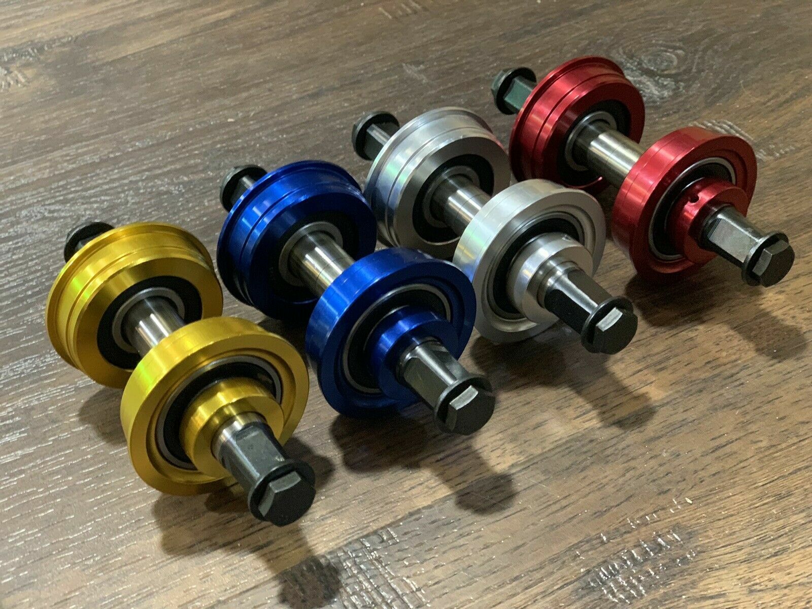 YST BMX American Sealed Bearing Bike Bottom Bracket 127mm Silver Blue Red Gold