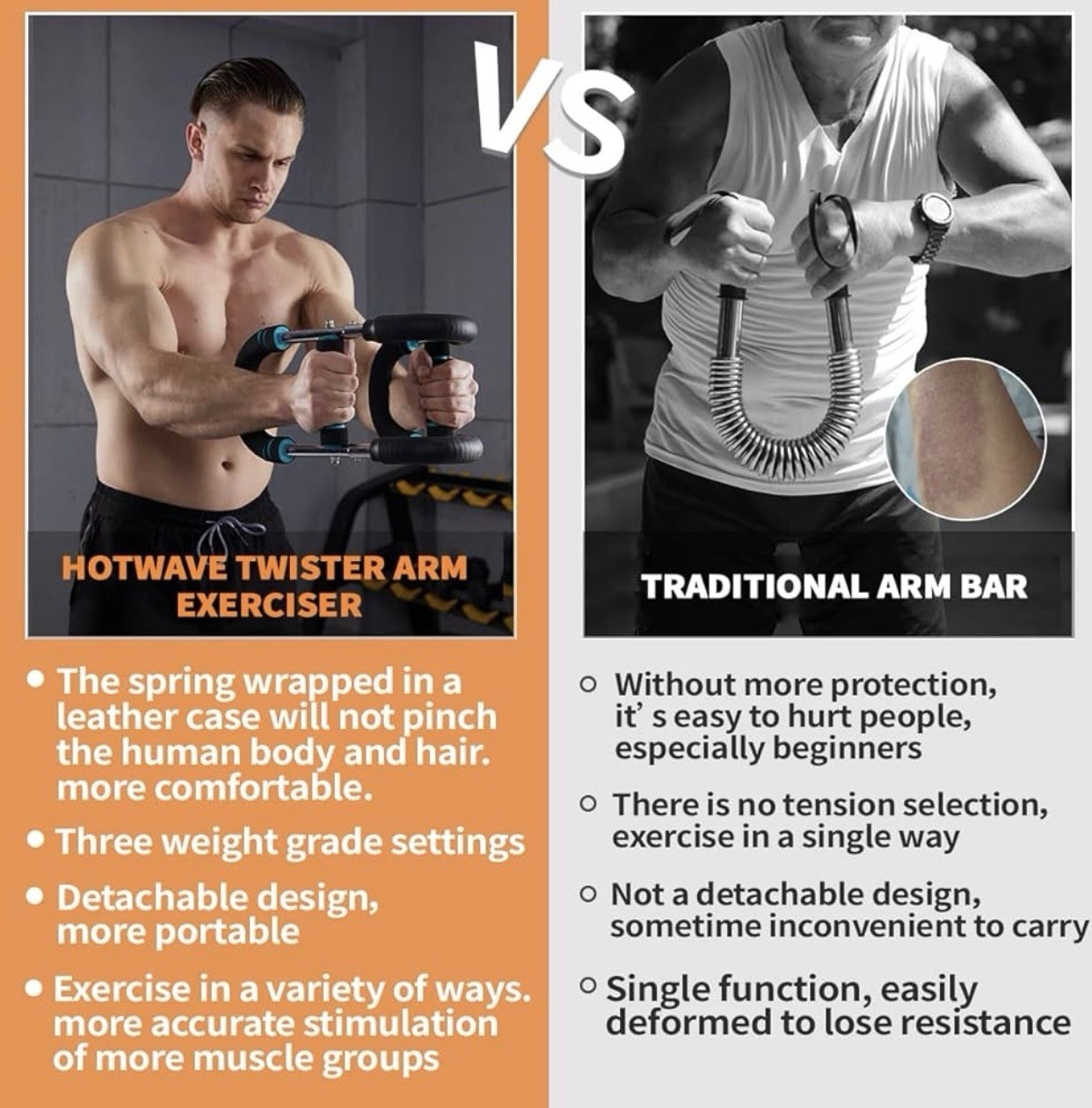 Twister Arm Trainer, Chest Workout Equipment Exerciser for Men