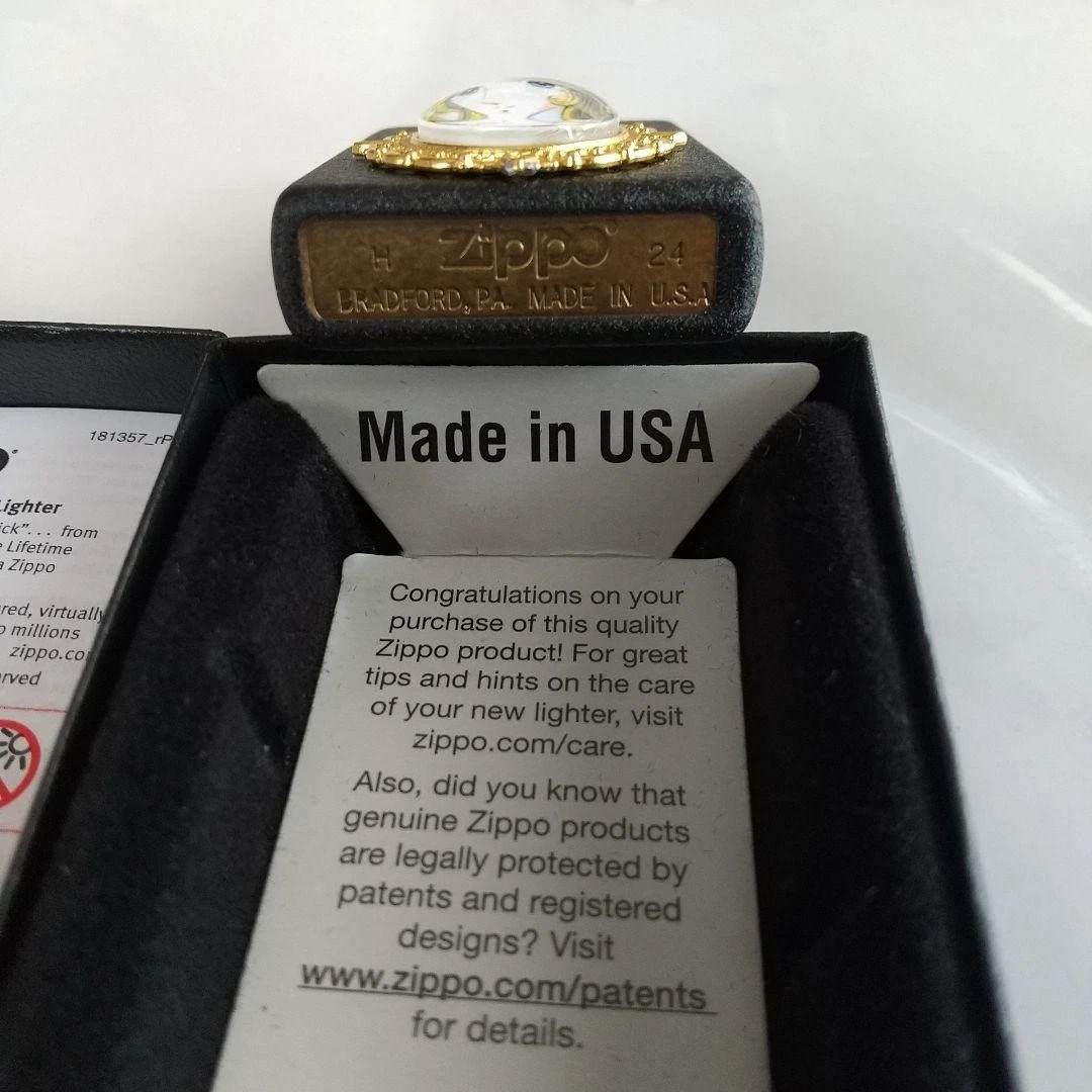 Zippo Customized Metal Galaxy Express 999 White Maetel One Sided Processing