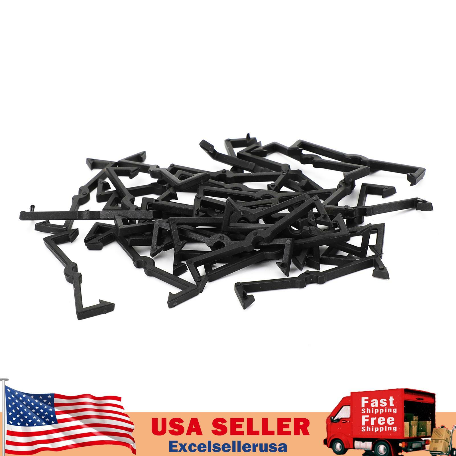32PCS Plastic Retaining Clips Peg Board Locks Hook For Garage Organization USA