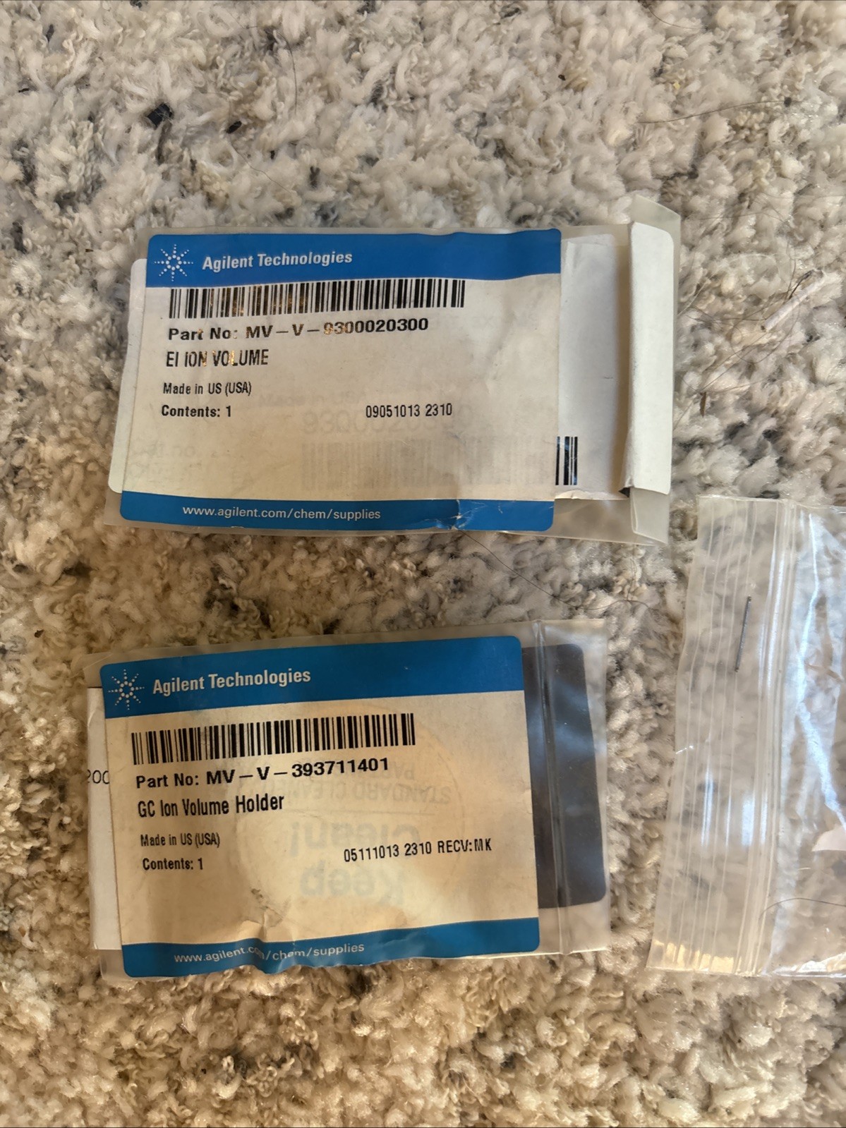 Lot Of (4) Agilent EI Ion Volume Parts Brand New