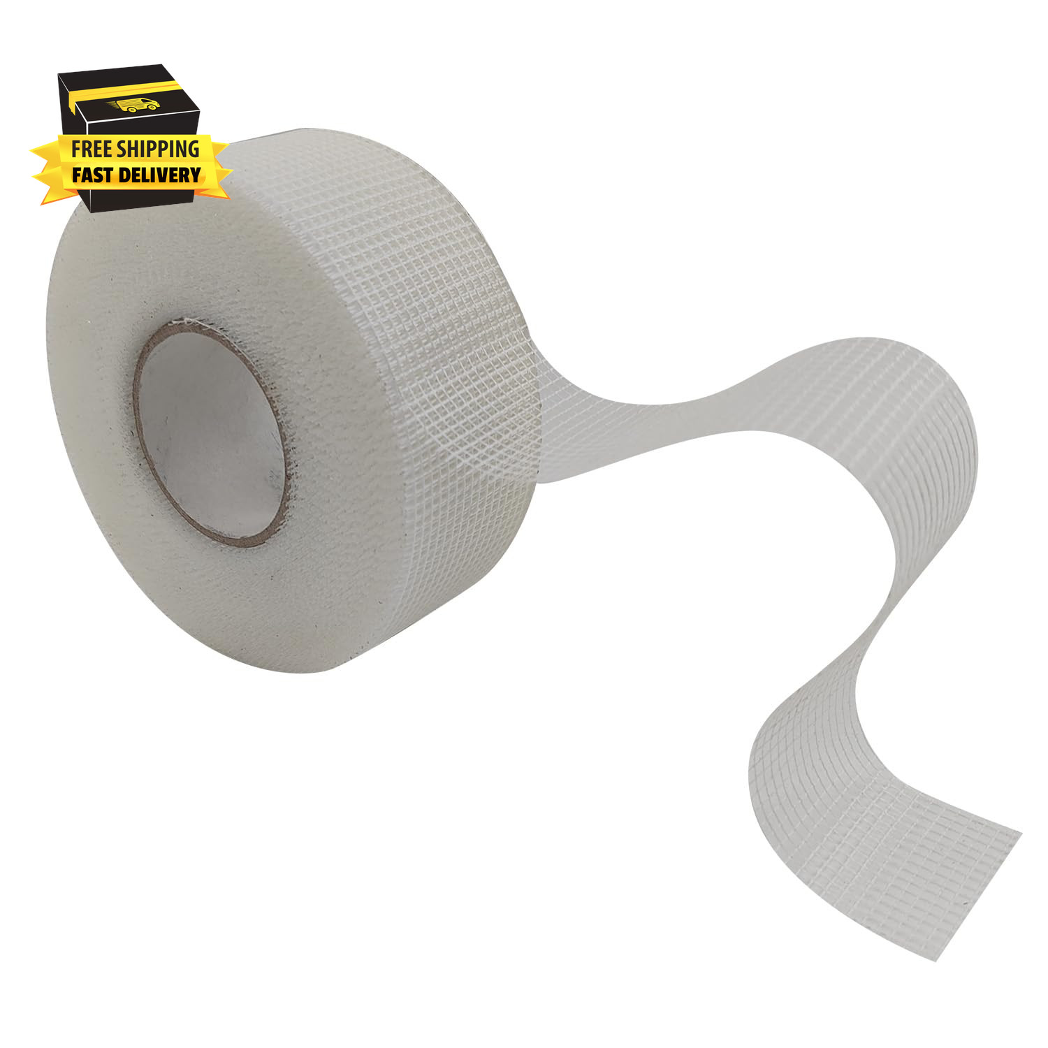 Professional Grade Fiberglass Mesh Drywall Joint Tape – 2” X 150’ Self-Adhesive,