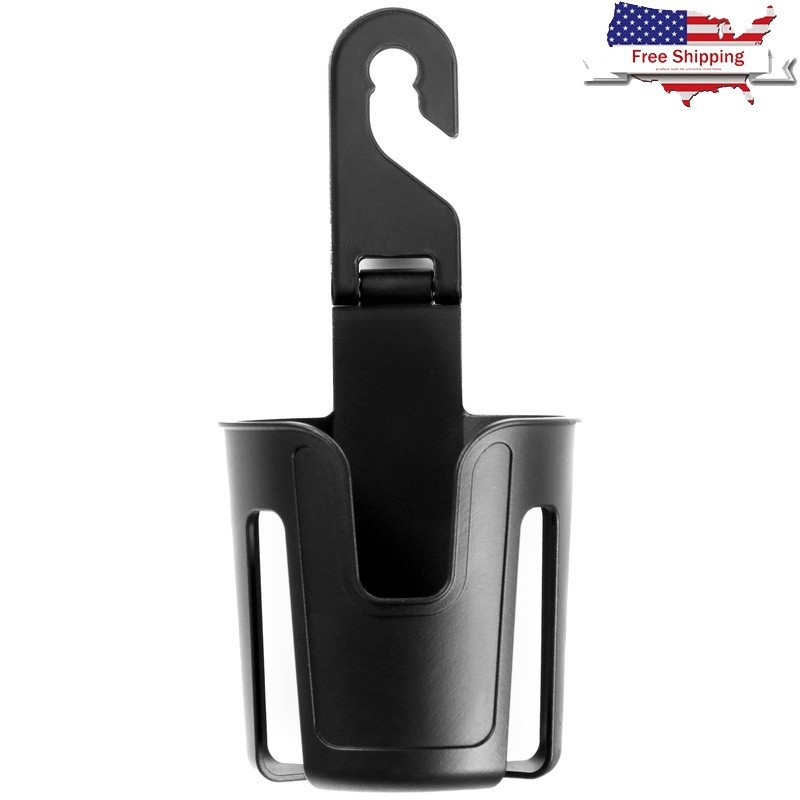 Universal MOLLE Strap Cup Holder Vehicle Accessory Headrest Mount Clip-On New