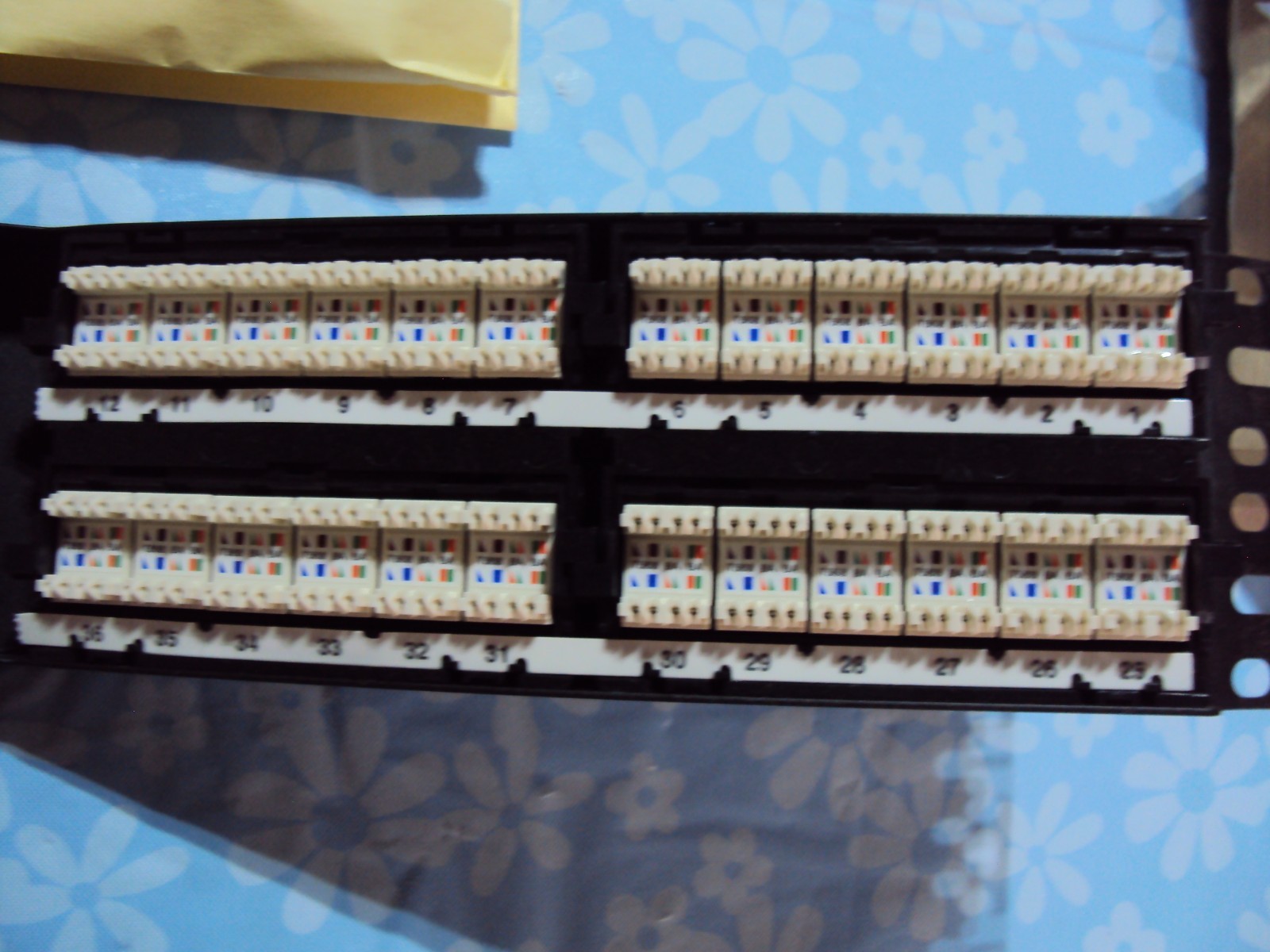 Panduit DP6Plus +48 Port Angled 110-Patch Panel 2 RU Black New