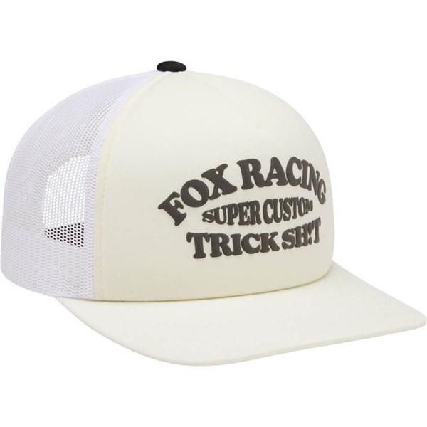 Fox Racing Trick Snapback Trucker Hat | Off White