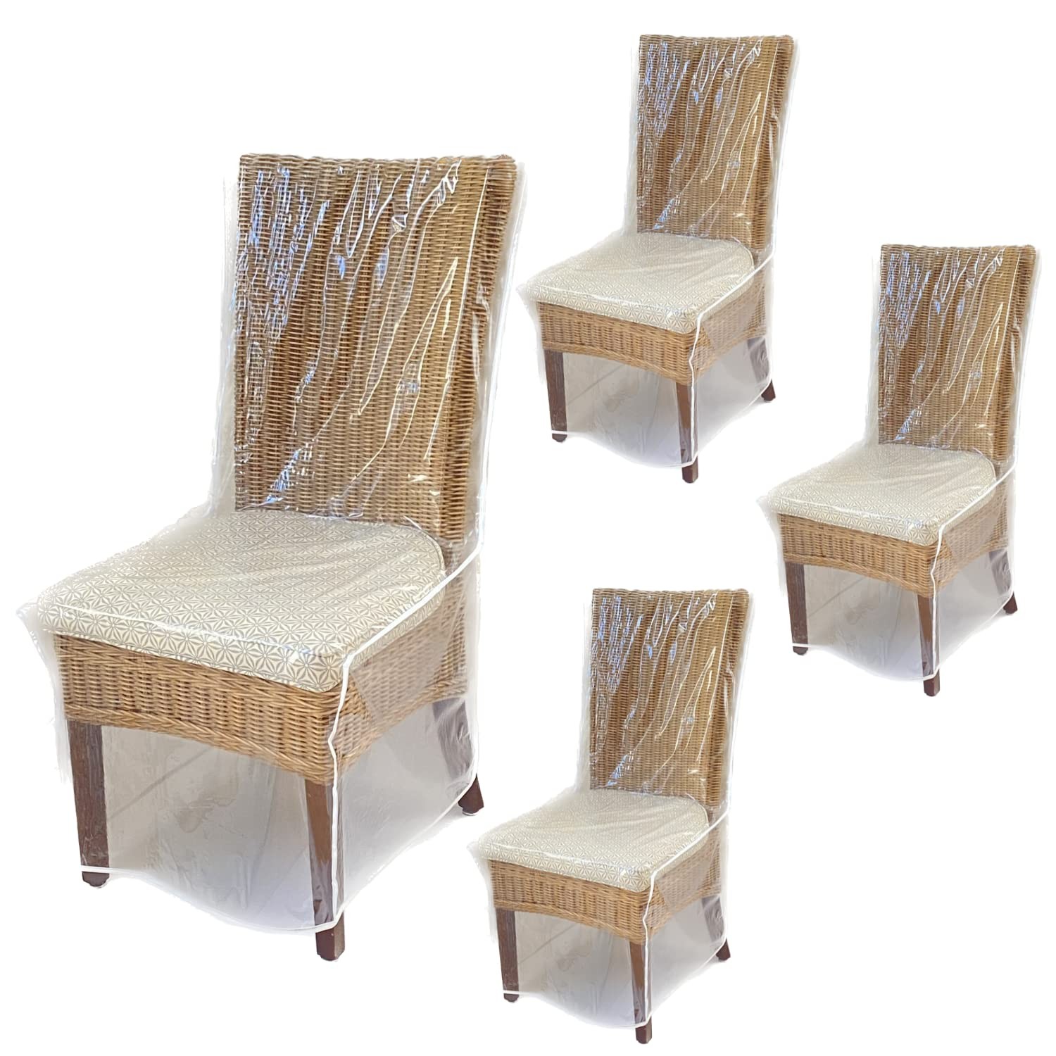 Evelots Dining Room/Kitchen Chair Cover/Protector-4 Pack