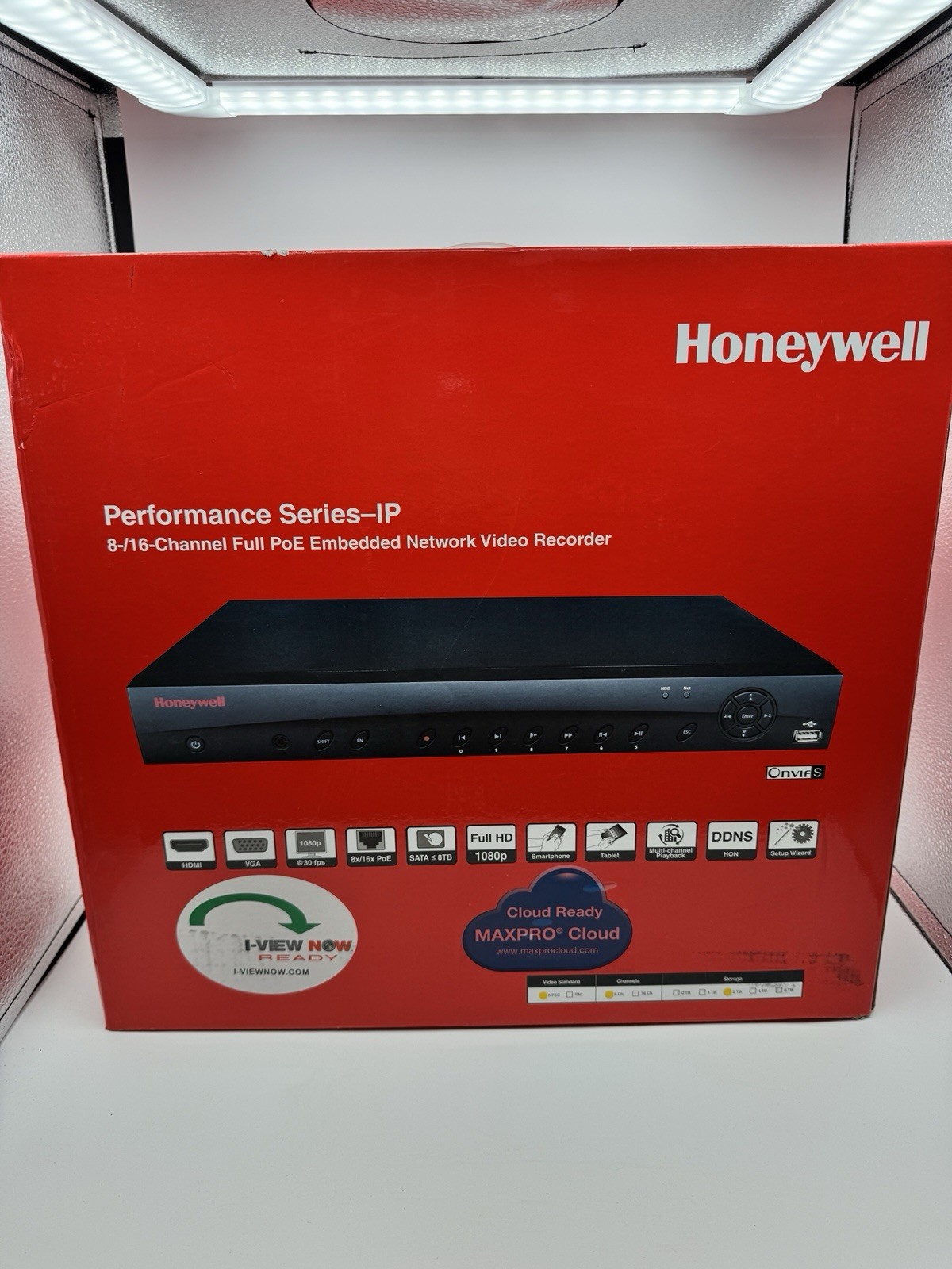 NIB Honeywell HEN08122 NVR 8CH H.264 1080P 2TB 8 POE r791