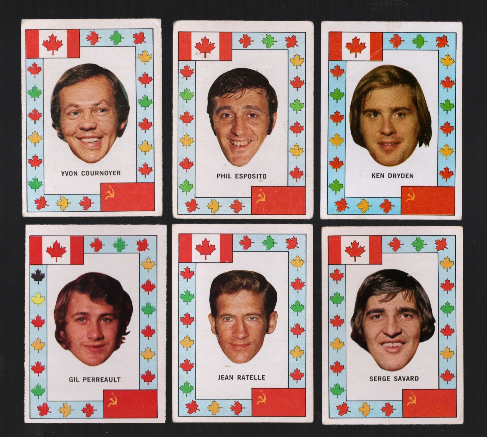 1972 O Pee Chee OPC Team Canada Complete 28 Card Subset Ken Dryden Phil Esposito