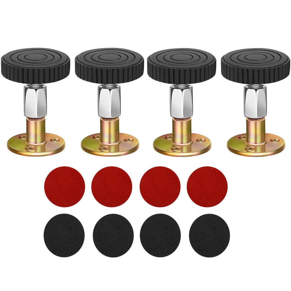 4X Threaded Bed Frame Anti-Shake Stabilizer Tool Adjustable Headboard Stoppers