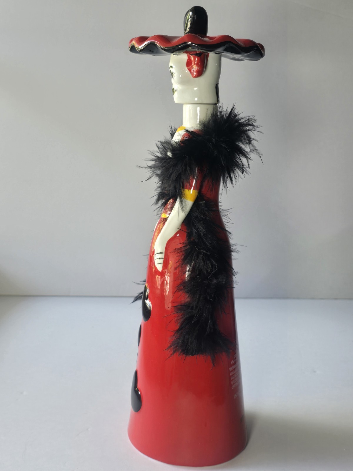 Doña Celia Tequila Catrina Ceramic Bottle Día de Muertos Empty Rare
