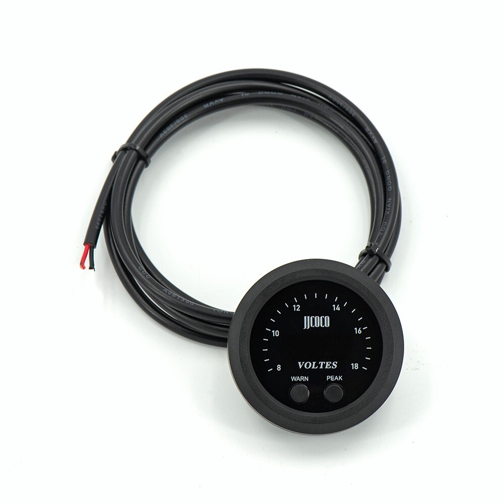 Universal 52MM Voltmeter 8-18V Voltage Meter Voltes Gauge Ultra-Thin Round