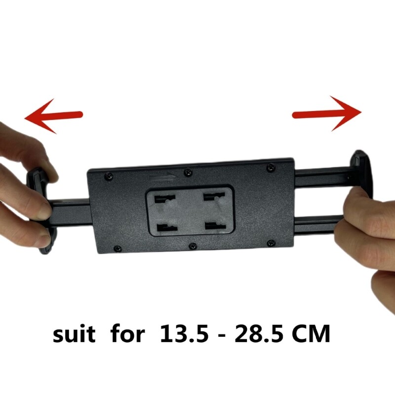 Tablet Wall Mount Bracket Black Adjustable for 5.31-11.22inch Tablet Smartphone