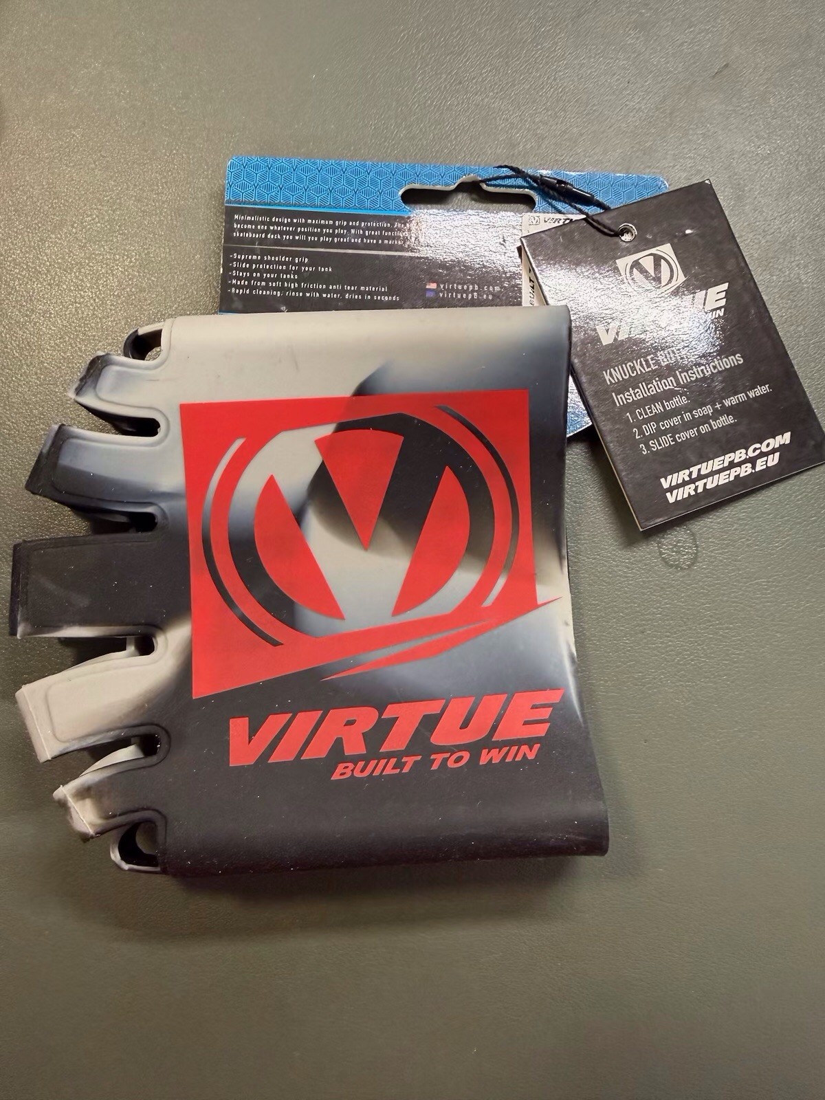 Virtue Paintball Knucklebutt Bottlesleeve For 1.1L 68ci Airtanks Red