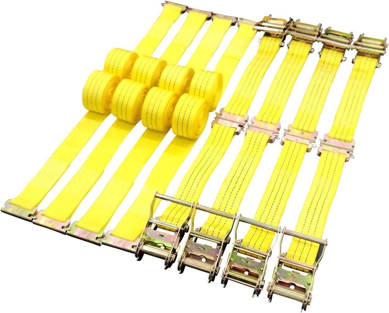 Cargo Control E Track Ratchet Tie Down Straps 2 In X 15 Ft 8 Pack