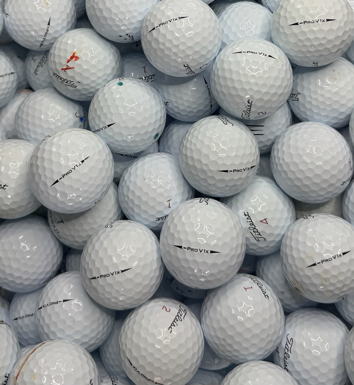 48 Titleist Prov1x Left Dash 3A Good Golf Balls *Free Shipping*