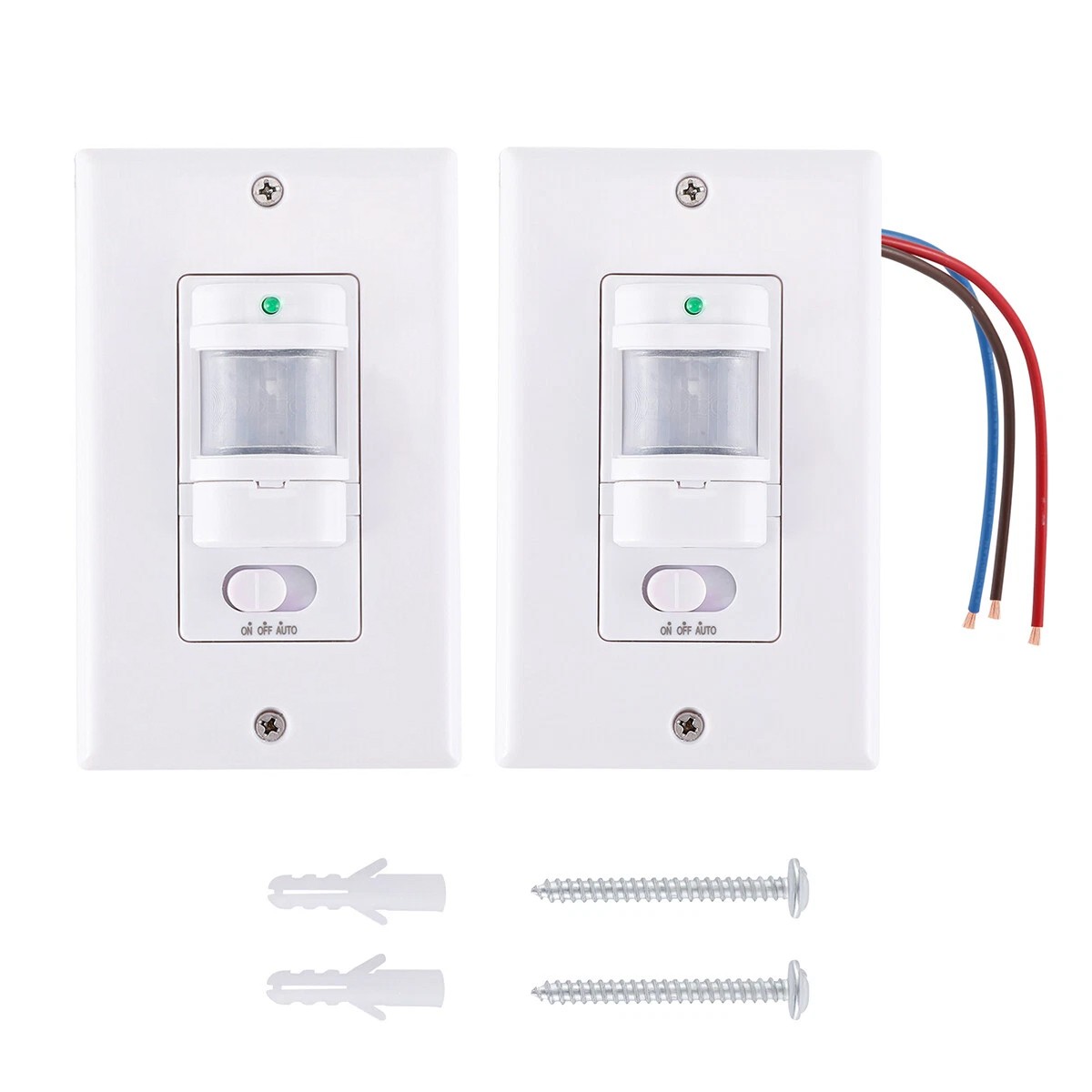 3PCS Automatic PIR Occupancy Motion Sensor Light Switch Auto On/Off Infrared