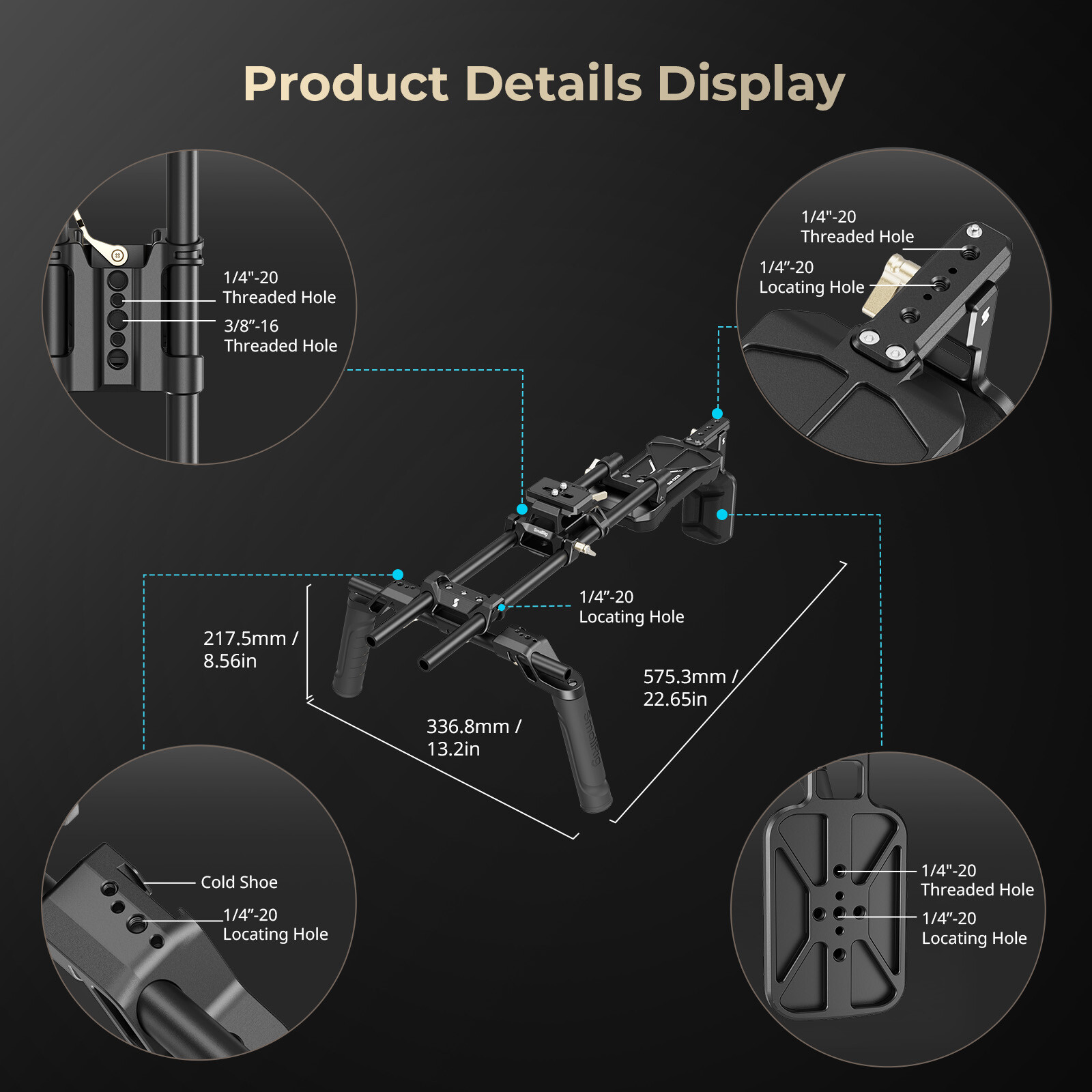 SmallRig Shoulder Rig Kit (Classic Version) for DSLR Camcorder, for Filmmaking