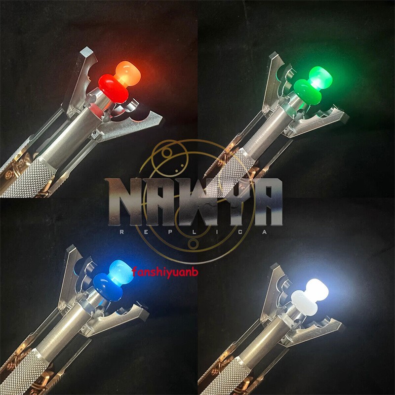 Movie Replica Doctor Who 11th Metal Sonic Screwdriver LED Light Cosplay Props