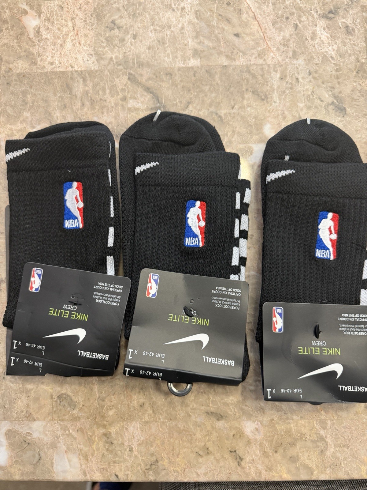 Nike Elite Crew NBA Socks DRI-FIT 3 Pair