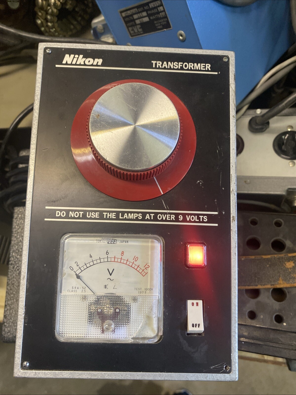 NIKON TRANSFORMER POWER SUPPLY OPTIPHOT 0-6VOLT 9 MAX. Tested Working