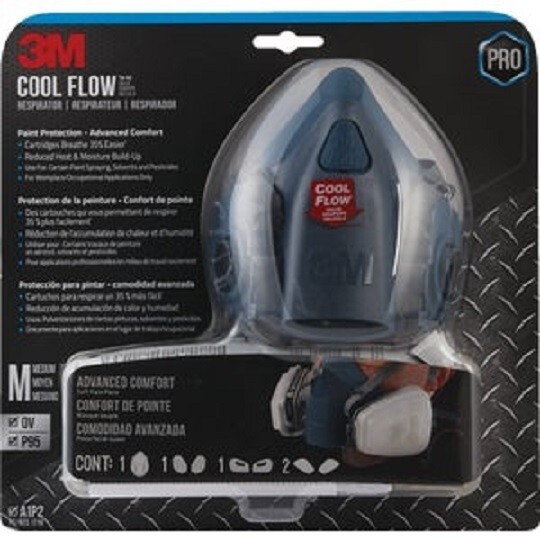(1)-3M OV/P95 Lightweight Professional Paint Respirator 7512PA1-A-PS