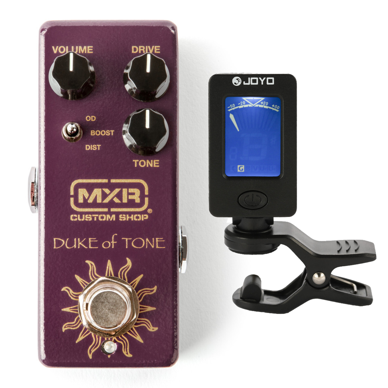 MXR CSP039 Duke of Tone Overdrive Guitar Effects Pedal with Free Chromatic Tuner