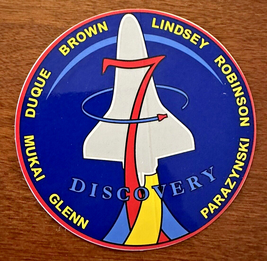NASA STS-95 DISCOVERY GLENN MUKAI DUQUE LINDSEY ROBINSON PARAZYNSKI
