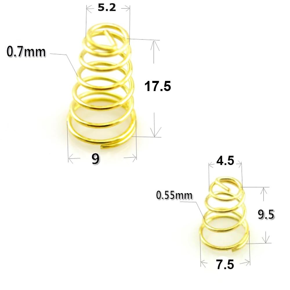 20 Pack Flashlight Switch Battery Spring Replacement LED Flashlights Battery ...