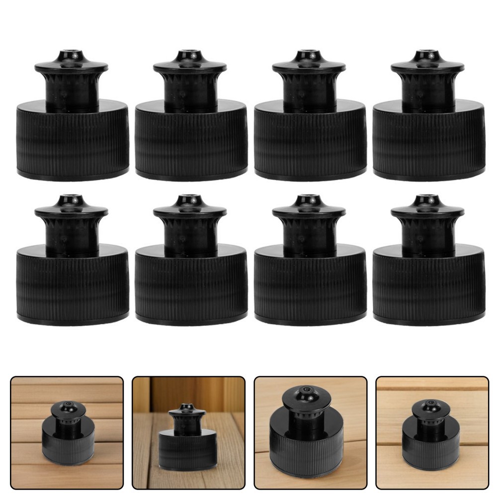 10 Pcs Reusable Sport Cap Water Bottle Push Pull Replacement Tops for Bottles