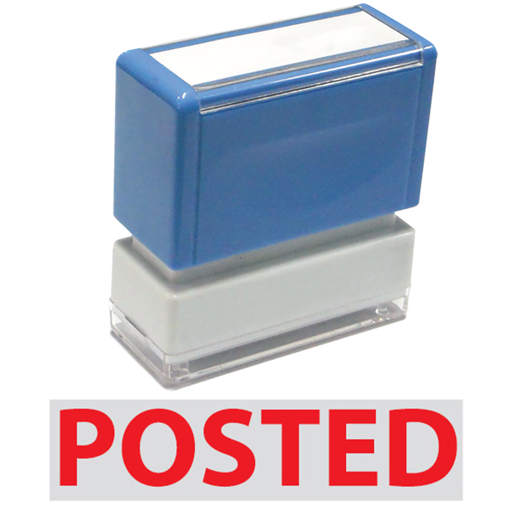 Posted - JYP PA1040 Pre-Inked Rubber Stamp (Red Ink)