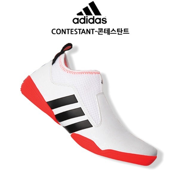 Adidas The Contestant Taekwondo Shoes Orange White DI-BRAS16 ADITBR01 TKD