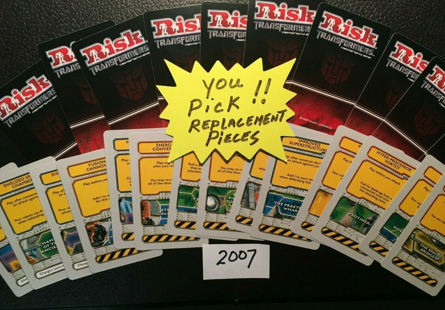 Risk Transformers     2007     YOU PICK      Cybertron Battle Edition      Cards