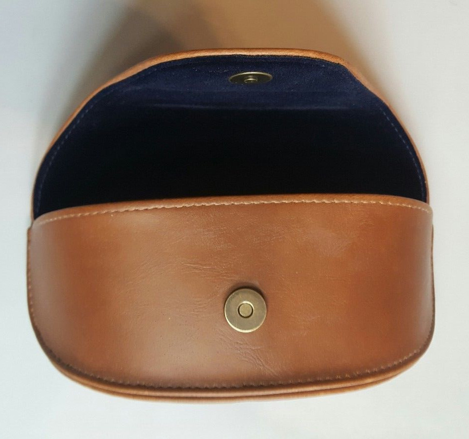 GANT LARGE TAN BROWN SUNGLASSES CASE WITH CLEANING CLOTH