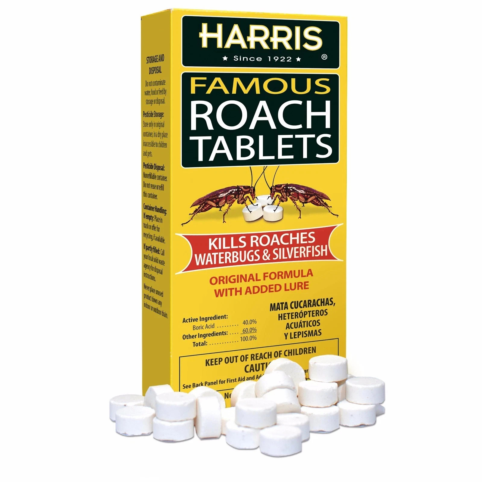 Harris MEGA BOX Famous Roach Killer Tablets | 6 OZ, 145 Tablets | EPA Approved
