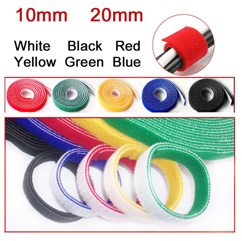 Back to Back Hook and Loop Tape Double Sided Strapping - Width 10mm - Six colors
