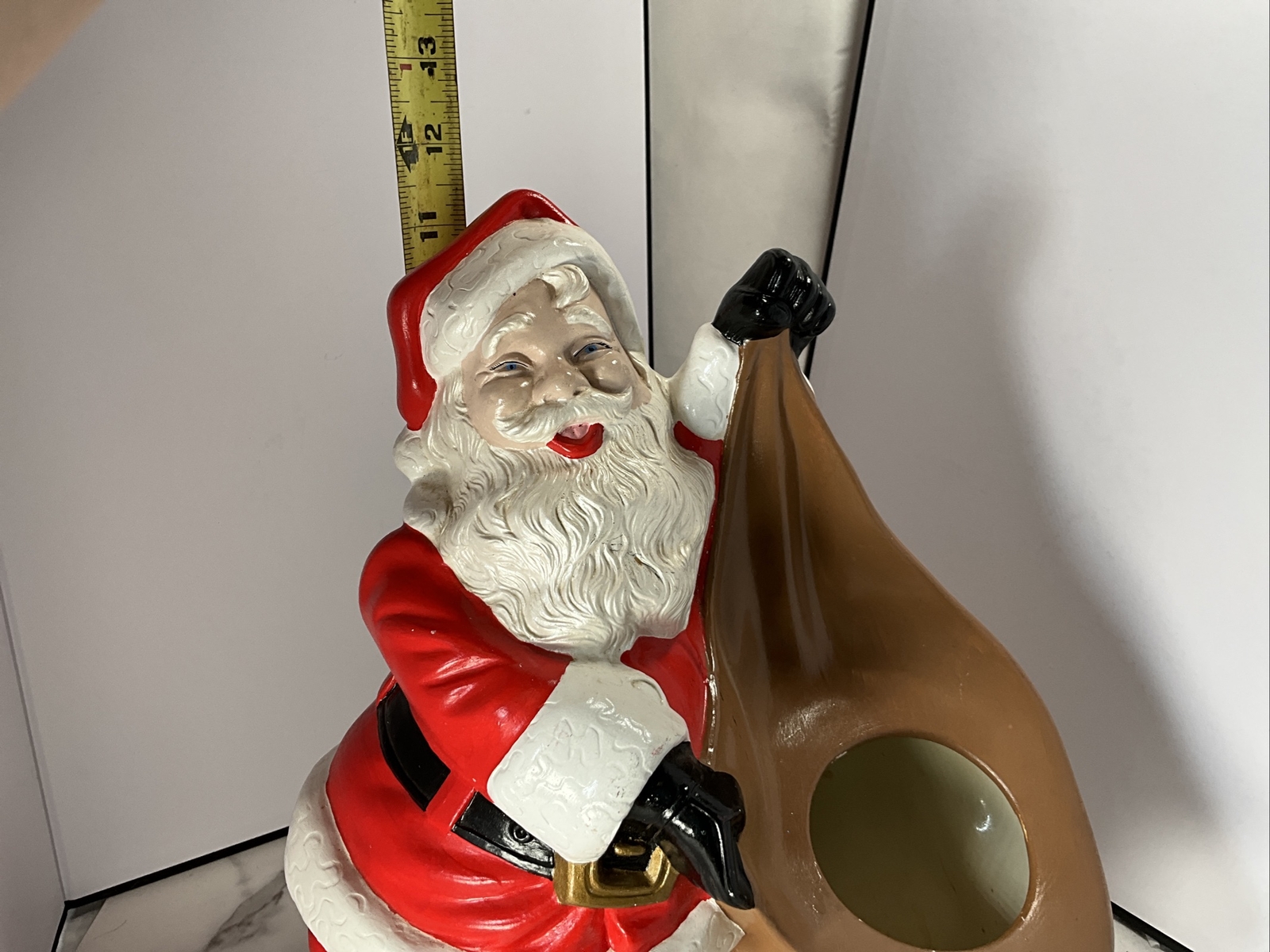 Vintage 1970 Byron Ceramic Santa Planter