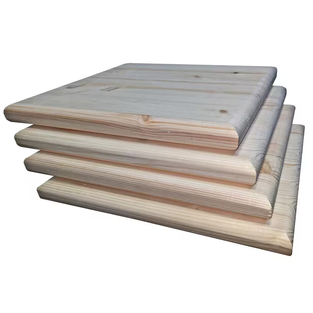 1 In. X 1 Ft. X 1-1/2 Ft. Allwood Pine Project Panel with Routed Edges on Both F