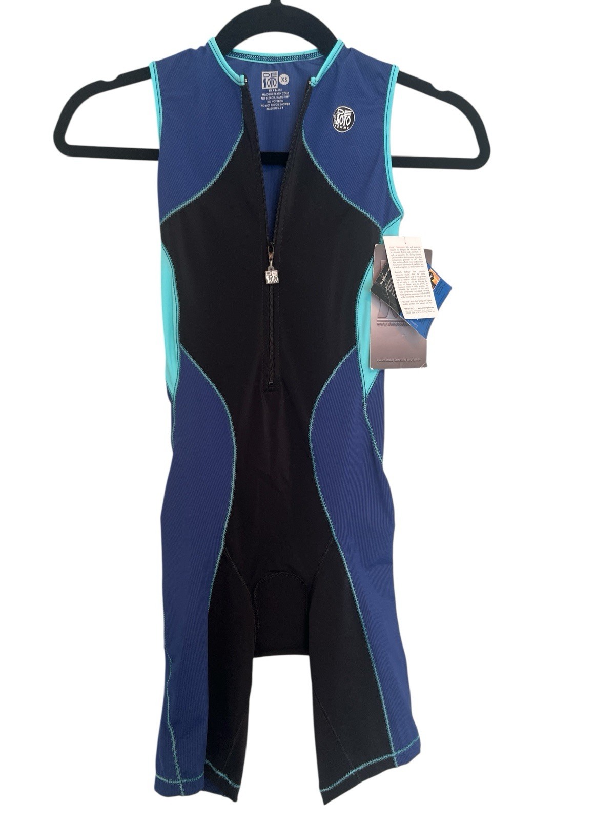 DeSoto Triathlon Suit; Sport Femme Mobius Forza Compressor Trisuit; RARE XS NEW