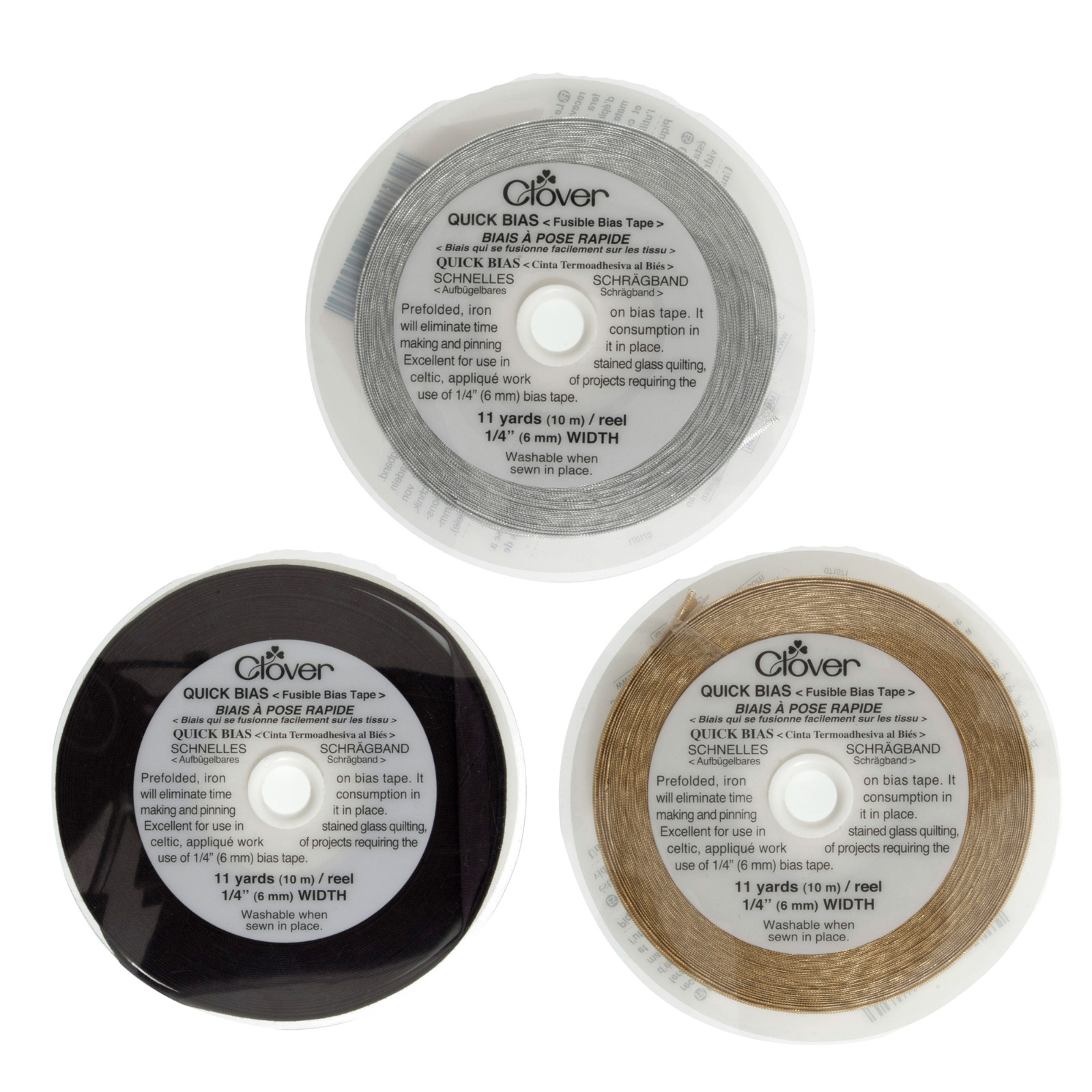 Clover Quick Bias Tape - Three Colors Available!