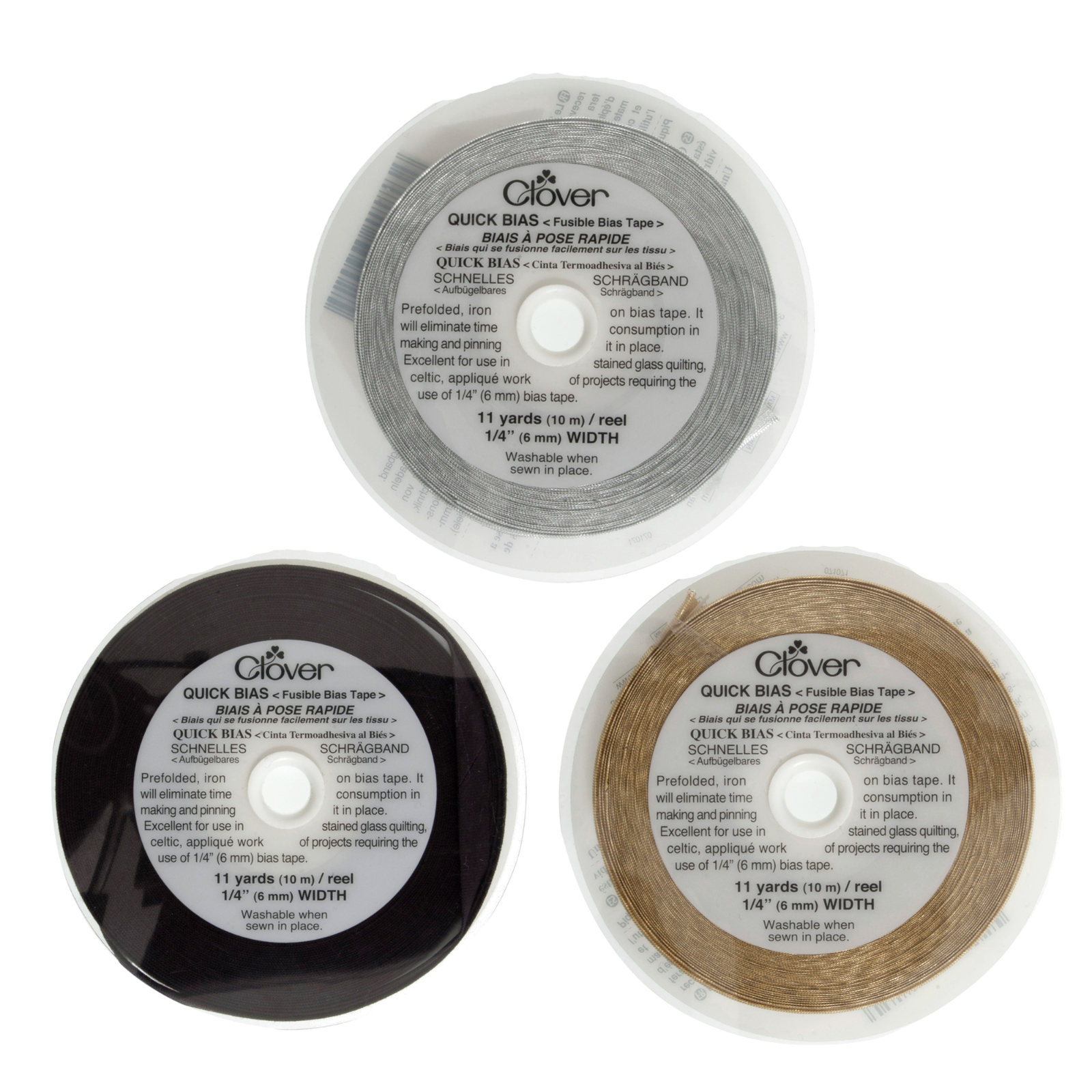 Clover Quick Bias Tape - Three Colors Available!
